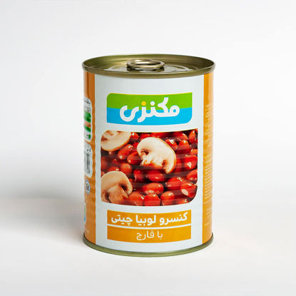 تصویر از مکنزی کنسرو لوبیا چیتی با قارچ
