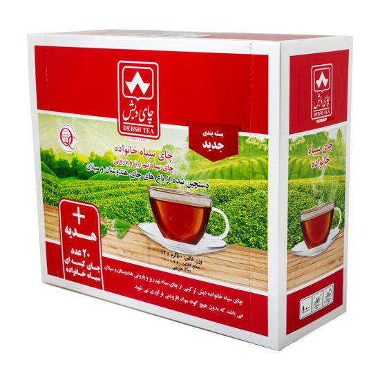 تصویر از چای دبش ساده  500گرم +20عدد چای کیسه ای ساده
