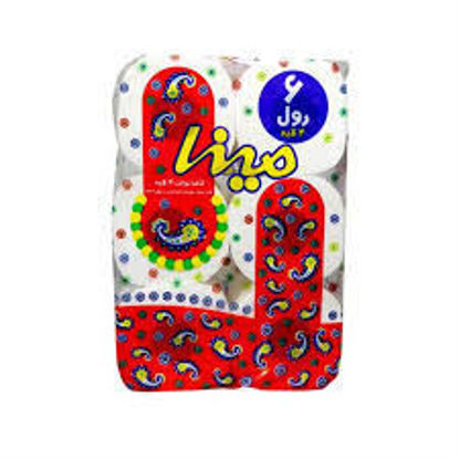 تصویر از مینا دستمال توالت 6رول 4لایه