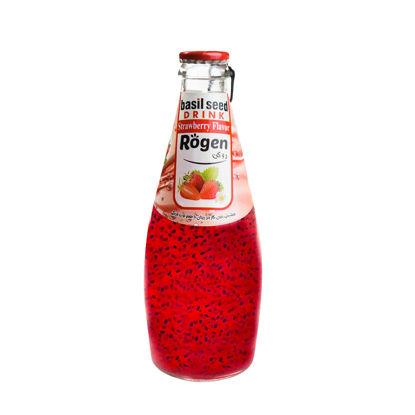 تصویر از مگابیز تخم ریحان توت فرنگی شیشه 300میل